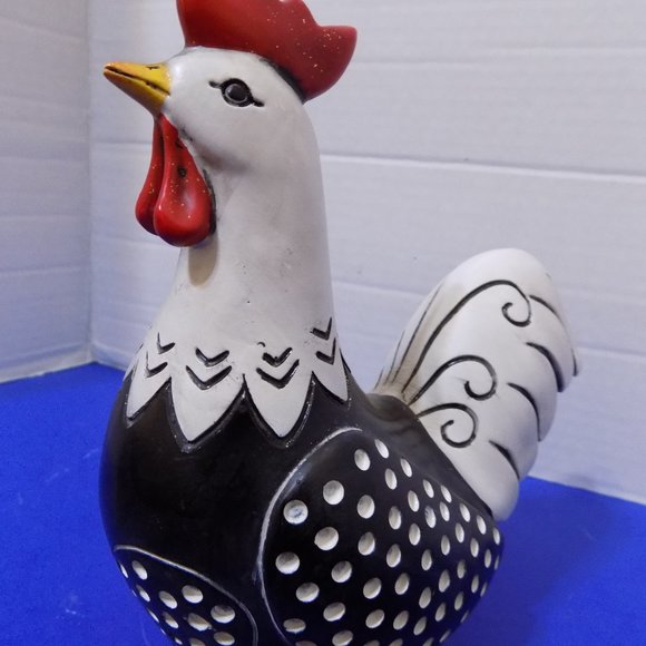 New Rooster Chicken Figurine Sculpture Home Decor Country Rustic Farmhouse - Picture 3 of 5